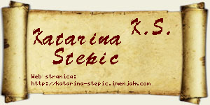 Katarina Stepić vizit kartica